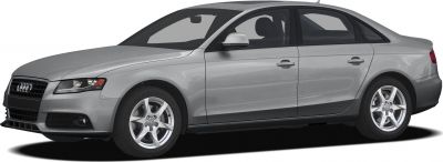 Side profile of a silver compact executive sedan with alloy wheels