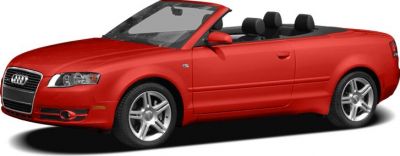 Red convertible coupe with open top and alloy wheels
