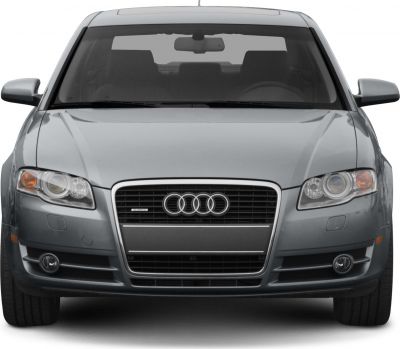 Front view with grille, headlights, and fog lights of a mid-2000s sedan