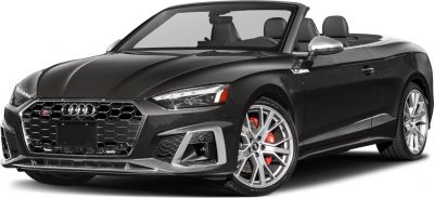 Black convertible with honeycomb grille and LED headlights