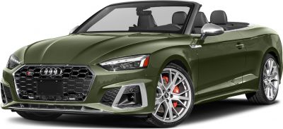 Convertible with large hexagonal grille and sporty alloy wheels