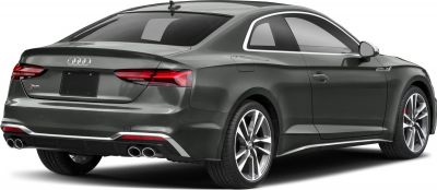 Rear view with quad exhaust and sleek taillights