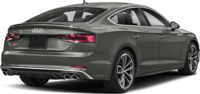 Rear view with quad exhausts and modern tail light design