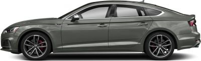 Sleek aerodynamic side profile with alloy wheels and red brake calipers