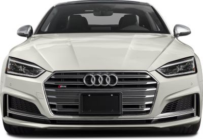 Front grille and headlights of a modern luxury coupe
