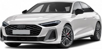 Front view with sharp Matrix LED headlights and sporty multi-spoke wheels