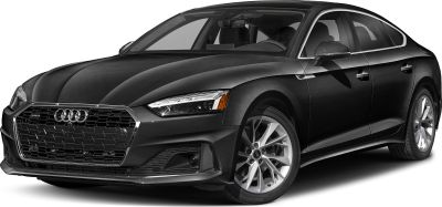 Front grille and LED headlights of a modern sedan