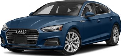Front grille with four-ring emblem and alloy wheel design