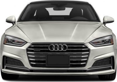 Front view with prominent grille and LED headlights