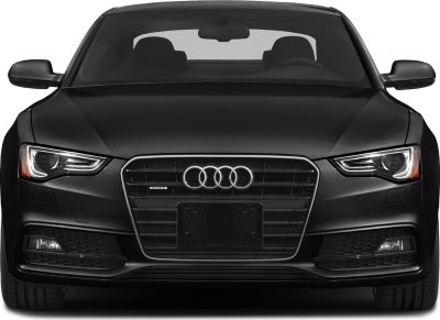 Front view with LED headlights and grille