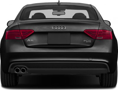 Rear view with dual exhaust and LED tail lights