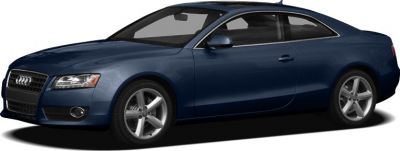 Sporty two-door coupe with sleek front-side angle and alloy wheels
