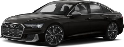 Black sedan with honeycomb grille and sporty alloy wheels