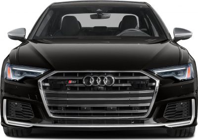 Front view with prominent grille and LED headlights