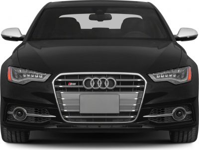 Audi S6 front with LED matrix headlights and chrome grille