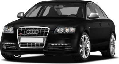 Front view with grille, headlights, and alloy wheels