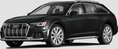 Premium station wagon with LED headlights and large chrome grille