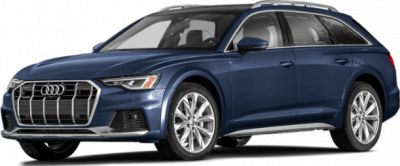 Blue station wagon with alloy wheels