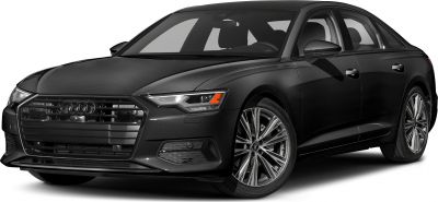 Front-side view with LED headlights and alloy wheels
