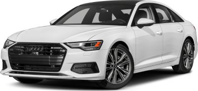 Front view with distinctive grille and headlights