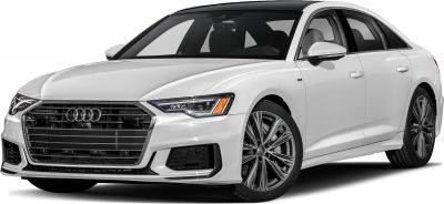 White sedan with prominent front grille and LED headlamps