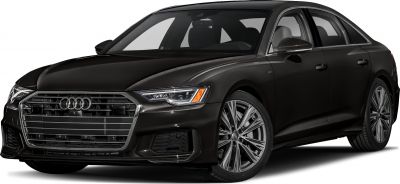Front angled view of black sedan with LED headlights and alloy wheels