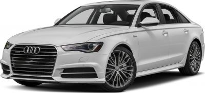 White sedan with front grille and alloy wheels