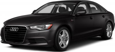 Black sedan with distinctive grille and headlight, alloy wheels