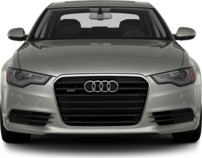 Front view with signature grille and angular headlights.