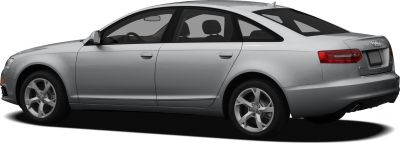 Silver sedan side profile with alloy wheels and sleek design