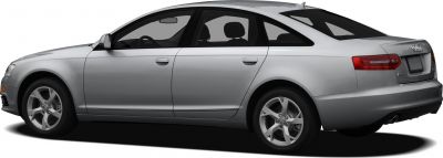 Silver sedan side profile with alloy wheels and distinctive design