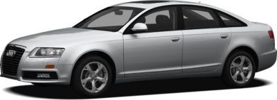 Silver midsize sedan with alloy wheels and front grille view