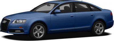 Blue sedan side view with alloy wheels and sleek profile