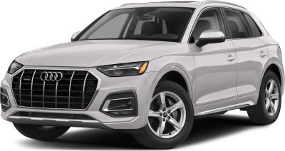 Front and side view showing hexagonal grille and LED headlights