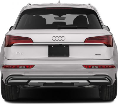 Rear view with LED taillights and sporty bumper