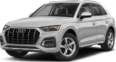 Front view of an SUV with prominent grille and LED headlights