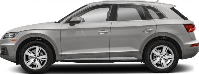 Silver SUV side profile with alloy wheels and sleek modern design