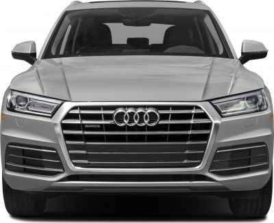 Front view with grille, LED headlights, and Quattro badge