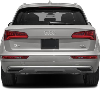 Rear view with LED tail lights and 2.0T Quattro badge