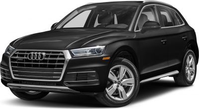 Luxury SUV front-side with LED headlights and alloy wheels