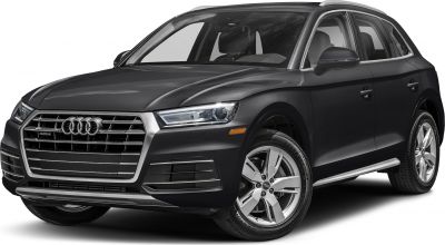 Black SUV front-side view with LED headlights and alloy wheels