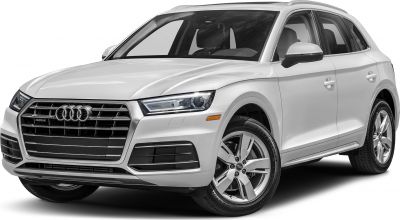 Front and side view of a silver luxury SUV with LED headlights and alloy wheels