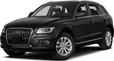 SUV front grille and modern headlights