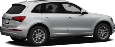 Silver SUV rear side view with alloy wheels and modern taillights