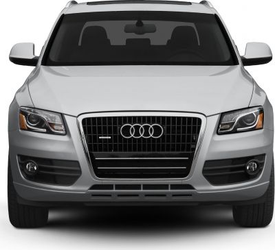 Front view showing grille and headlights