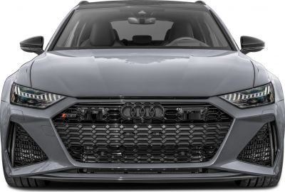 Aggressive front grille with LED headlights and wide body stance.