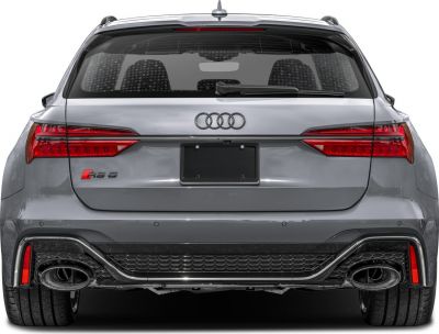 Rear view with dual oval exhausts and horizontal taillights