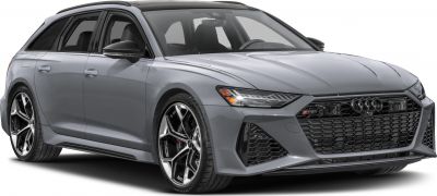 Sporty front grille and distinctive alloy wheels of a high-performance station wagon