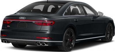 Rear view with quad exhaust and LED tail lights
