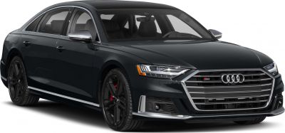 Front and side view with LED headlights and signature grille